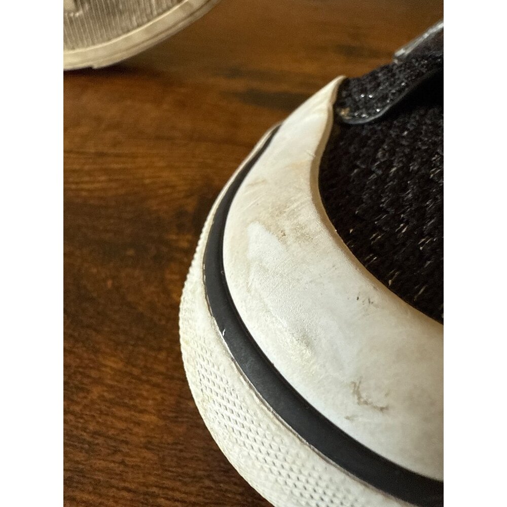 G Los Angeles Black Textured High-Top Sneakers With Side Zipper & Laces - Picture 11 of 16